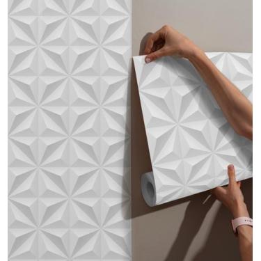 Imagem de Papel de Parede Adesivo efeito 3D para Quarto Cozinha Sala Autocolante