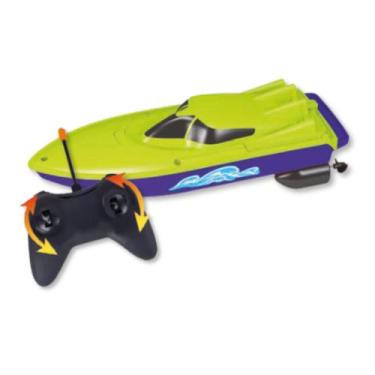 Imagem de Lancha Speed com Controle Remoto Brinquedo Infantil Zoop Toys, Verde