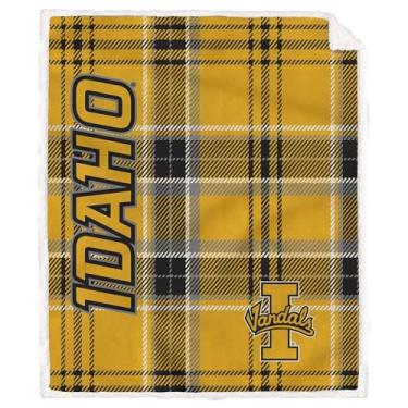 Imagem de Proformance Home NCAA Idaho Vandals Playmaker manta xadrez ultra aconchegante sherpa