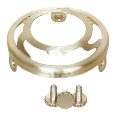 Imagem de Baoblaze Soquetes de luz, abajur de anel, abajur de anel, luminária de parede de café, decorativo, metal, faça você mesmo, substituição, soquetes de fechadura, L