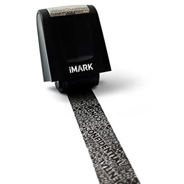 Imagem de iMark Carimbo de proteção contra roubo de identidade, confidencial de privacidade e bloqueador de endereço, carimbo de segurança de prevenção de roubo de identidade com auto-tinta (preto)