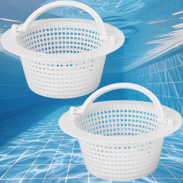 Imagem de Cesta de Escumadeira de Piscina Acima do Chão Swess para Pentair HydroSkim 513330, Cesta Escumadeira de Piscina de Substituição para Hayward SP1091WM (Pacote com 2)