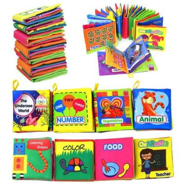 Imagem de Conjunto de livros de tecido Coolplay Baby Non-Toxic Soft 3-36 meses 8