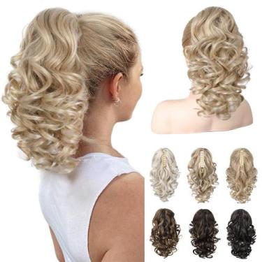 Imagem de Extensão de rabo de cavalo REECHO Classic Loose Curly Wavy Blonde