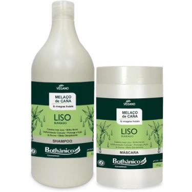 Imagem de Kit Melaço De Cana Shampoo 1L + Máscara 1kg Bothanico - Bothânico