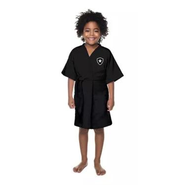 Imagem de Roupão Aveludado Infantil Quimono Botafogo P Lepper
