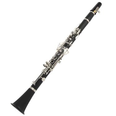 Imagem de Mingzhe Conjunto de Clarinete 17 Key Wood Bb Pano de Limpeza Caixa de Junta Instrumento Musical para Iniciantes Abstos de Papelão Sintético Armazenamento de Longa Duração (Preto)