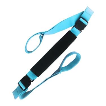 Imagem de Pegciuho Cinto de Alongamento de Ioga, Versátil, Elástico, Flexível, Ajustável, Leve, para Pilates E Academia, Azul