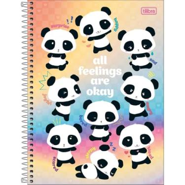 Imagem de Caderno Universitário Lovely Friend TILIBRA Capa Dura ESPIRAL - 1 Matéria 80 Folhas (All Feelings are Okay)