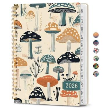 Imagem de Agenda 2026, agenda semanal e mensal estética para mulheres, janeiro de 2026 a dezembro de 2026, livro de calendário de capa dura com abas mensais, bolso interno, perfeito para escritório, casa