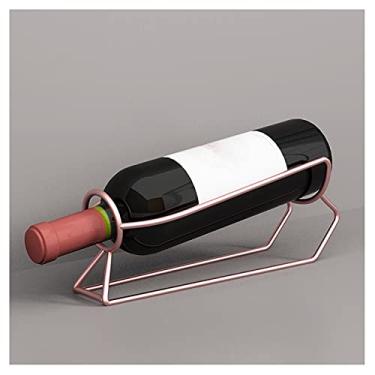 Imagem de Rack de vinho de bancada, prateleira de armazenamento de vinho para armário pode conter 1 garrafa, 1 garrafa, bancada de aço inoxidável, suporte de armazenamento de vinho tinto, suporte de vinho para