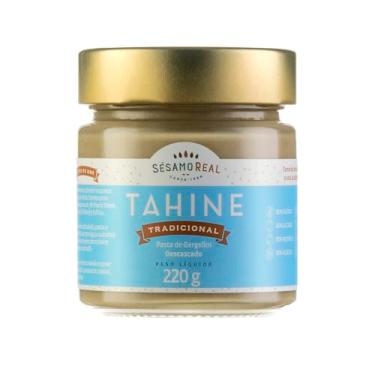 Imagem de Tahine Tradicional Sésamo Real 220g – 100% Natural, Vegano e Sem Glúten | Pasta de Gergelim Descascado Rica em Proteínas e Cálcio Sésamo Real