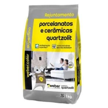 Imagem de Rejunte 01KG Quartzolit Porcelanato Branco