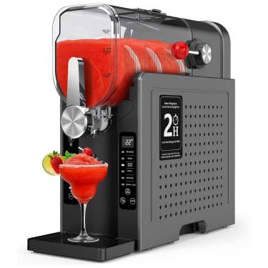 Imagem de Máquina de Raspadinha para Casa Rellytech 2L Criador de Bebidas Geladas 6 em 1, Sem Precisar de Gelo, Mistura 360°, Autolimpeza com Um