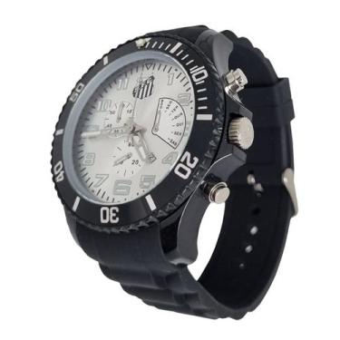 Imagem de Relógio Santos FC Oficial Masculino Cronógrafo Puls Borracha SAN0071 -