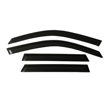 Imagem de GRJQRKHZ Defletor de janela lateral de carro para v&w para Je&TTA Sedan 2005-2010 Weathershied viseira de porta vento sol proteção chuva janela lateral defletores de vento
