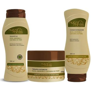 Imagem de Shampoo Cond e Máscara Oliva e Andiroba Nutriminas Cacheados