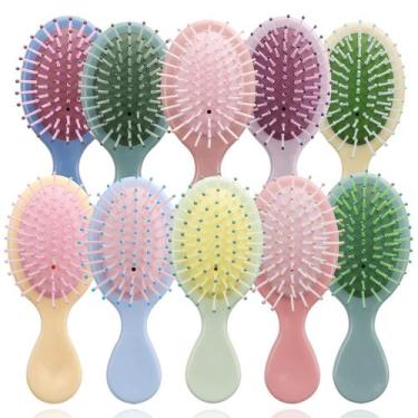 Imagem de Mini escova de cabelo úmido Gisdo Travel Detangling, pacote com 20 uni