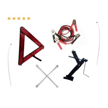 Imagem de kit Macaco Chave De Roda Para Carros Fiat Uno Palio Strada Argo  - CF 