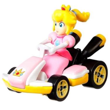 Imagem de Carrinho hot wheels mario kart princess peach - mattel gbg28/gbg25
