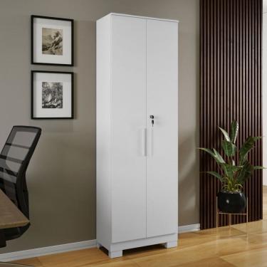 Imagem de Armário Multiuso Prisma 2 Portas 100% Mdf Branco - Rio Doce
