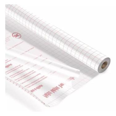 Imagem de Adesivo Transparente 45cm x 1 metro - Plastico Auto Colante para Encap