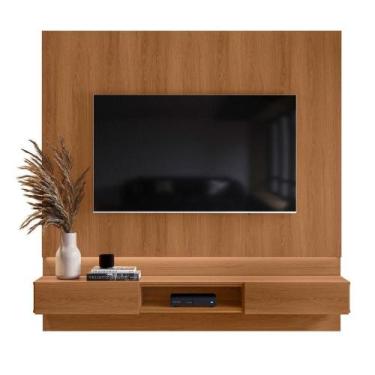 Imagem de Painel Para Tv De Até 70 2 Gavetas Pietra Jequitiba - LUKALIAM MÓVEIS