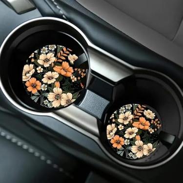 Imagem de 2 peças de porta-copos flutuantes - Porta-copos de mesa de jantar domésticos, ideais para decoração de carro de férias e festivais e presentes, flores