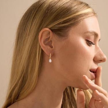 Imagem de Brincos, clipes de orelha e punhos femininos - Conjunto de argola boho, banhado a ouro 18 K, presente para ela, Medium, Cobre, Sem pedra preciosa