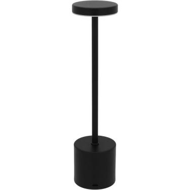 Imagem de Luminária De Led Mesa Decorativa Usb Metal 33x8x8cm Preto