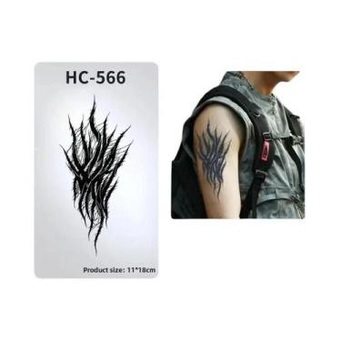 Imagem de Adesivo De Tatuagem Punk Mecânico De Cyborg, Impermeável, Duradouro, P