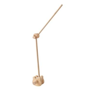 Imagem de Esquirla Suporte para móbile de berço com braço articulado, fácil de montar, estável, giratório e ideal para decoração de quarto de bebê.