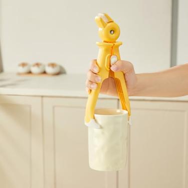 Imagem de Clipe de tigela multifuncional antiqueimaduras, pinças de prendedor de pratos quentes para tigelas, pratos, panelas, fornos e vaporizadores, acessório de cozinha antiderrapante (amarelo)