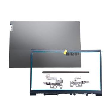 Imagem de Lyinsen Capa de substituição para laptop LCD de 15,6 polegadas, tampa traseira superior com bisel, dobradiças e capa de dobradiça para Lenovo ThinkBook 15 G2 G3 ITL/are/ACL 5CB1B34808 5CB1B34807