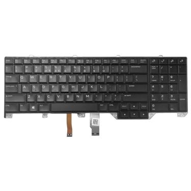 Imagem de Zahara Substituição de retroiluminação de teclado colorido dos EUA para DELL Alienware 17 R4 R5 / Alienware M17 R4 0N7KJD 0ND5TJ