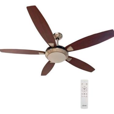 Imagem de Ventilador Teto Controle Remoto 132Cm Bivolt Croma-Madeira