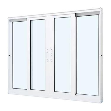 Imagem de Janela Perfecta 4 Folhas 200x120cm Branca - 1014-74 - JAP