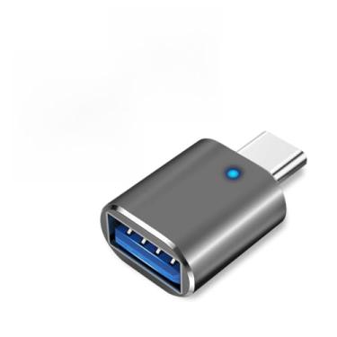 Imagem de Adaptador USB Tipo C para Micro USB, Carregamento, OTG, Transferência de Dados, Compatível com Smartphones Android, Tablets, Caixas de Som, Power Banks e Dispositivos com Entrada (cinza)