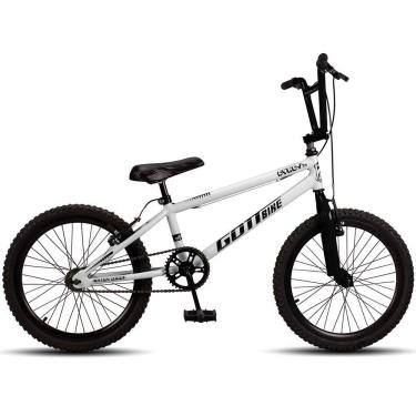 Imagem de Bicicleta Infantil Aro 20 Bmx Freio V-brake Branco E Preto Gottbike