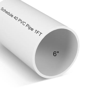Imagem de Pangda Tubo de PVC de 15,24 cm x 3,5 m Cronograma 40 Tubo de encanamento de plástico resistente a comprimentos personalizados Tubo resistente a impactos de alto fluxo para irrigação, piscina, spa