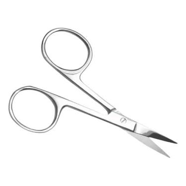 Imagem de Tesoura de Unha Reta Profissional Aço Inox Cirúrgico Manicure e Pedicure Alta Precisão