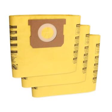 Imagem de Pacote com 3 sacos 91964 Shop Vac 4 galões tipo D sacos de filtro de vácuo de alta eficiência compatíveis com Shop-Vac 4 galões All-around Plus Aspiradores úmidos/secos, peça de reposição # 9196400