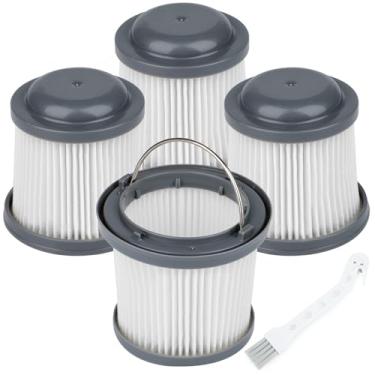 Imagem de Pacote com 4 peças de substituição para filtro de aspirador de pó portátil Black and Decker, peças de reposição 90552433 90552433-01 PVF110