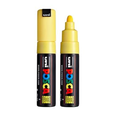 Imagem de posca Marcadores de tinta à base de água uni PC-7M, ponta larga (4,5-5,5 mm), amarelo, 2 unidades