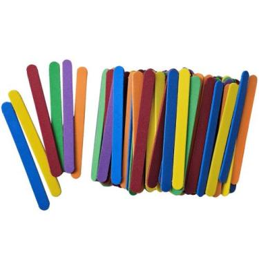 Imagem de Kit palitos eva escolar colorido c/150un - 201083 - piffer