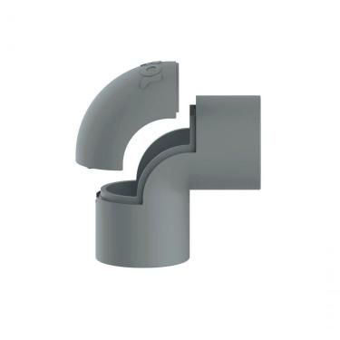 Imagem de Joelho Pvc 3-4" Para Eletroduto Cinza Inpol