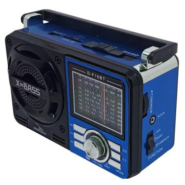 Imagem de Rádio Retrô Grasep Portátil Analógico Am/ Fm Bluetooth Usb