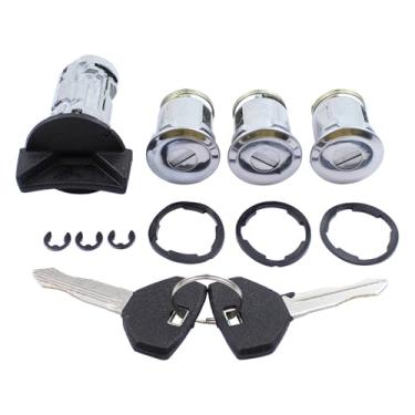 Imagem de DriveFix Kit de interruptor de ignição e fechadura de porta com 2 chaves para Jeep Wrangler Comanche Grand Cherokee para Dodge W150 W250 W350 Ramcharger D150 D250 D350 Viper