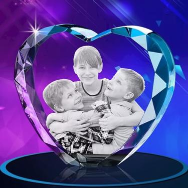 Imagem de HAIRANHUI Foto de cristal 3D, presentes personalizados de dia das mães para mãe, mulheres, ela, esposa, casal, namorada, imagem personalizada gravada a laser, presentes de aniversário (grande)