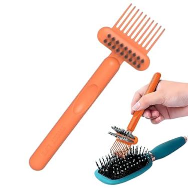 Imagem de de pente | Escova de limpeza de pente | Aparelhos de remoção de sujeira, ancinho para remover desembaraçar, limpar, teclado, viagem, barbearia, salão de beleza